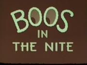 Boos in the Night