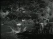 Colonel Funston Swimming the Baglag River
