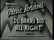 Du Barry Did All Right