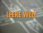 Leere Welt